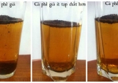 Cách phân biệt cà phê thật giả