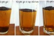 Cách phân biệt cà phê thật giả